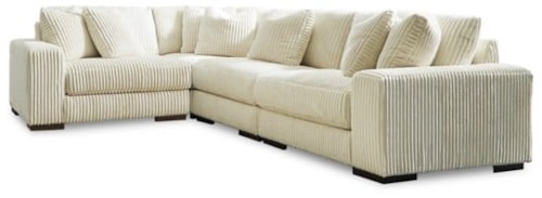 4-Piece Sectional with Reversible Cushions