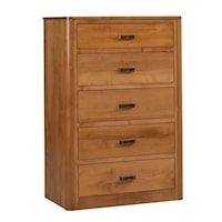 Transitional 5-Drawer Chest of Drawers