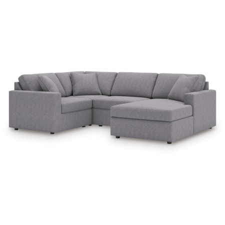 4-Piece Sectional With Chaise