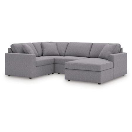 4-Piece Sectional With Chaise