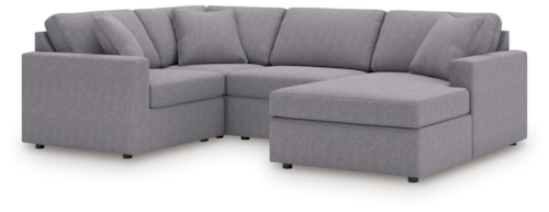 4-Piece Sectional With Chaise