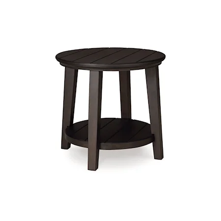 Casual Round End Table