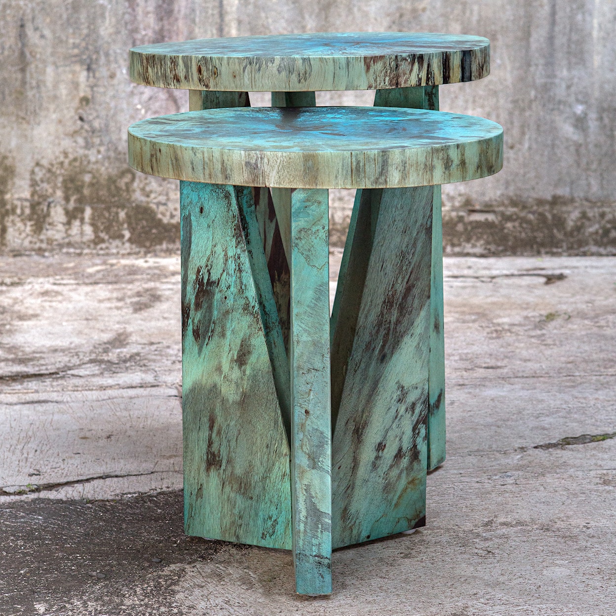 Uttermost Nadette Nadette Blue Nesting Tables S/2