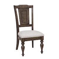 Traditional Dining Side Chair with Upholstered Seat