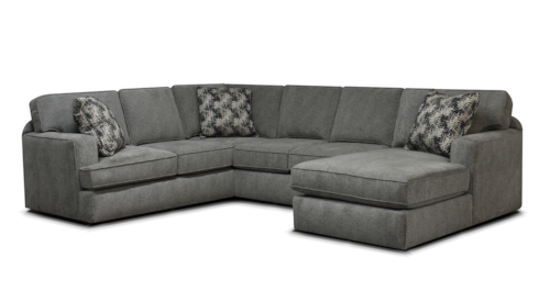 Casual 3-Piece Sectional Sofa with Chaise