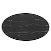 Modway Lippa 54" Oval Marble Dining Table