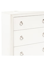 Samuel Lawrence Bella White Casual Youth 6-Drawer Dresser with Ring Pulls