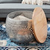 Powell Kyomi Drum Coffee Table