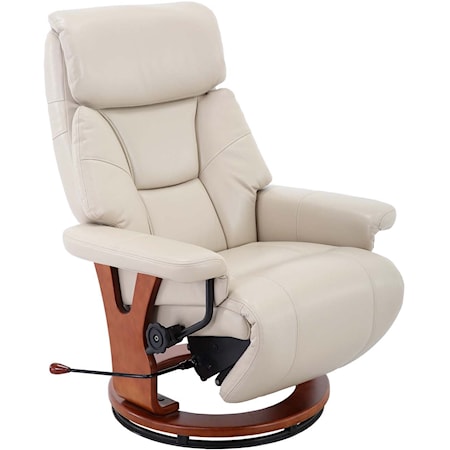 Casual Recliner with Swivel Base