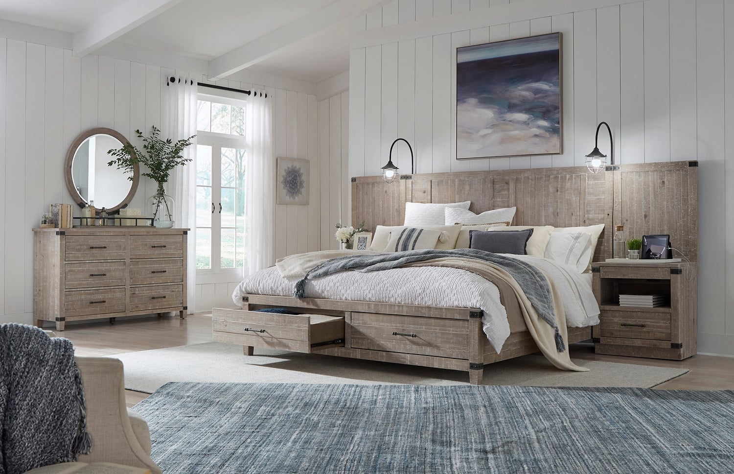 Aspenhome Foundry California King Storage Panel Bed