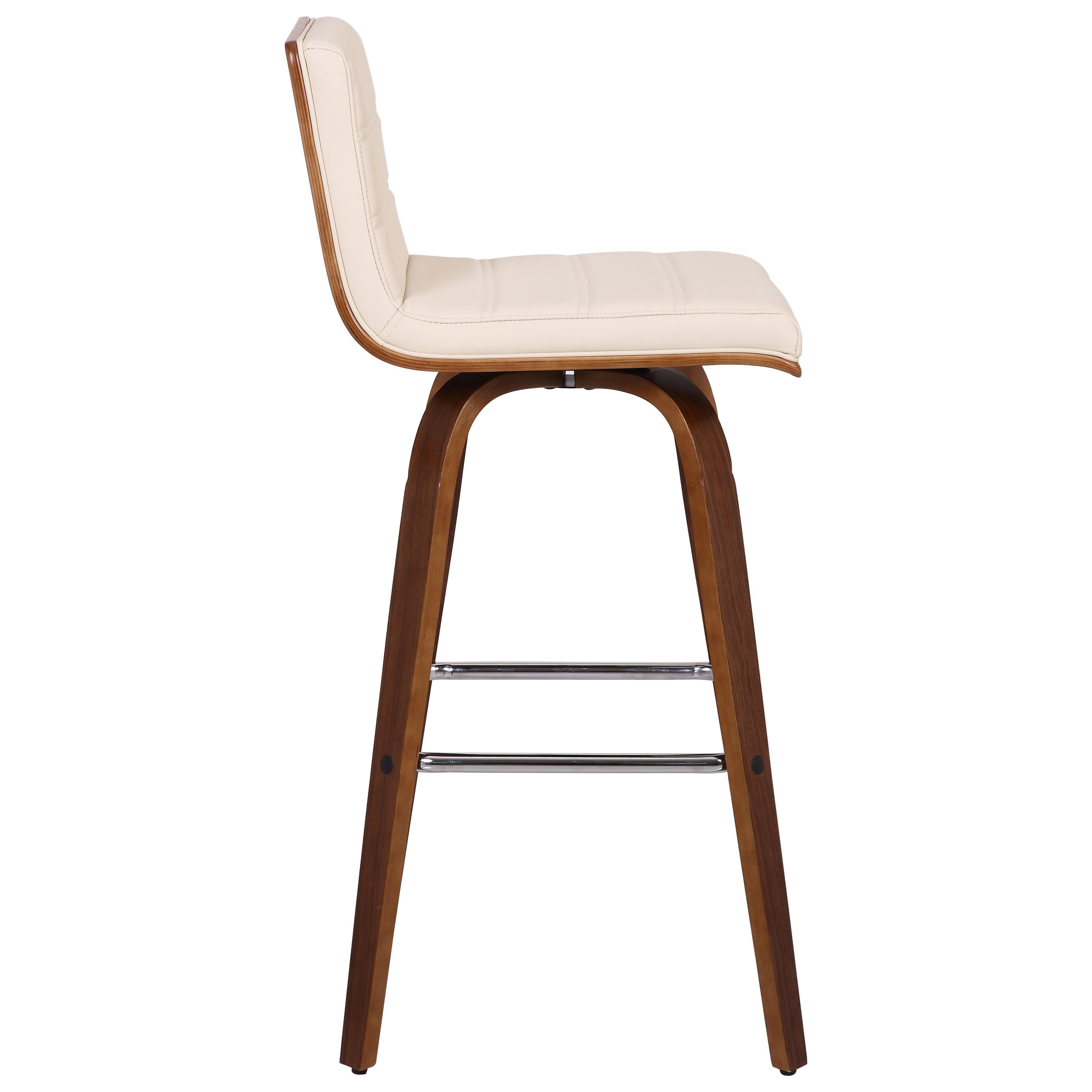 Armen Living Vienna Upholstered Swivel Barstool
