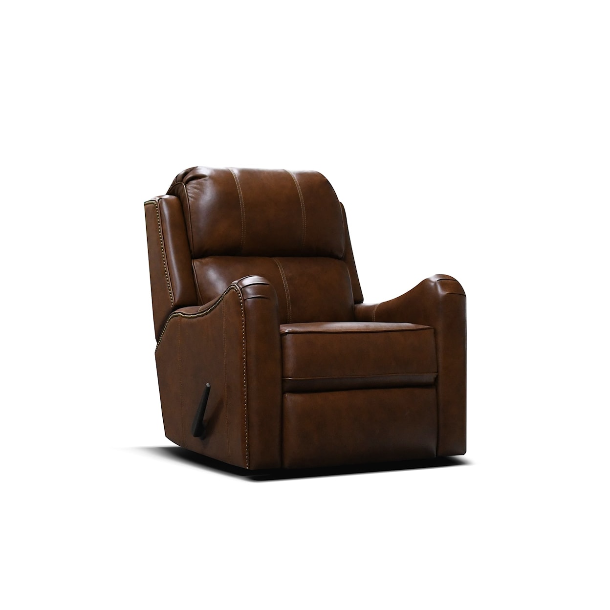 England EZ2G00/AL/N Series Leather Rocker Recliner with Nailheads