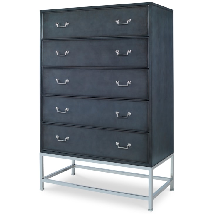 Century Details Case Details 5 Drawer Tall Chest