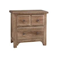 Traditional Farmhouse 2-Drawer Nightstand