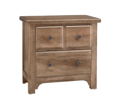 Farmhouse 2-Drawer Nightstand with French Dovetail Construction