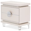 Michael Amini Glimmering Heights Upholstered 2-Drawer Nightstand