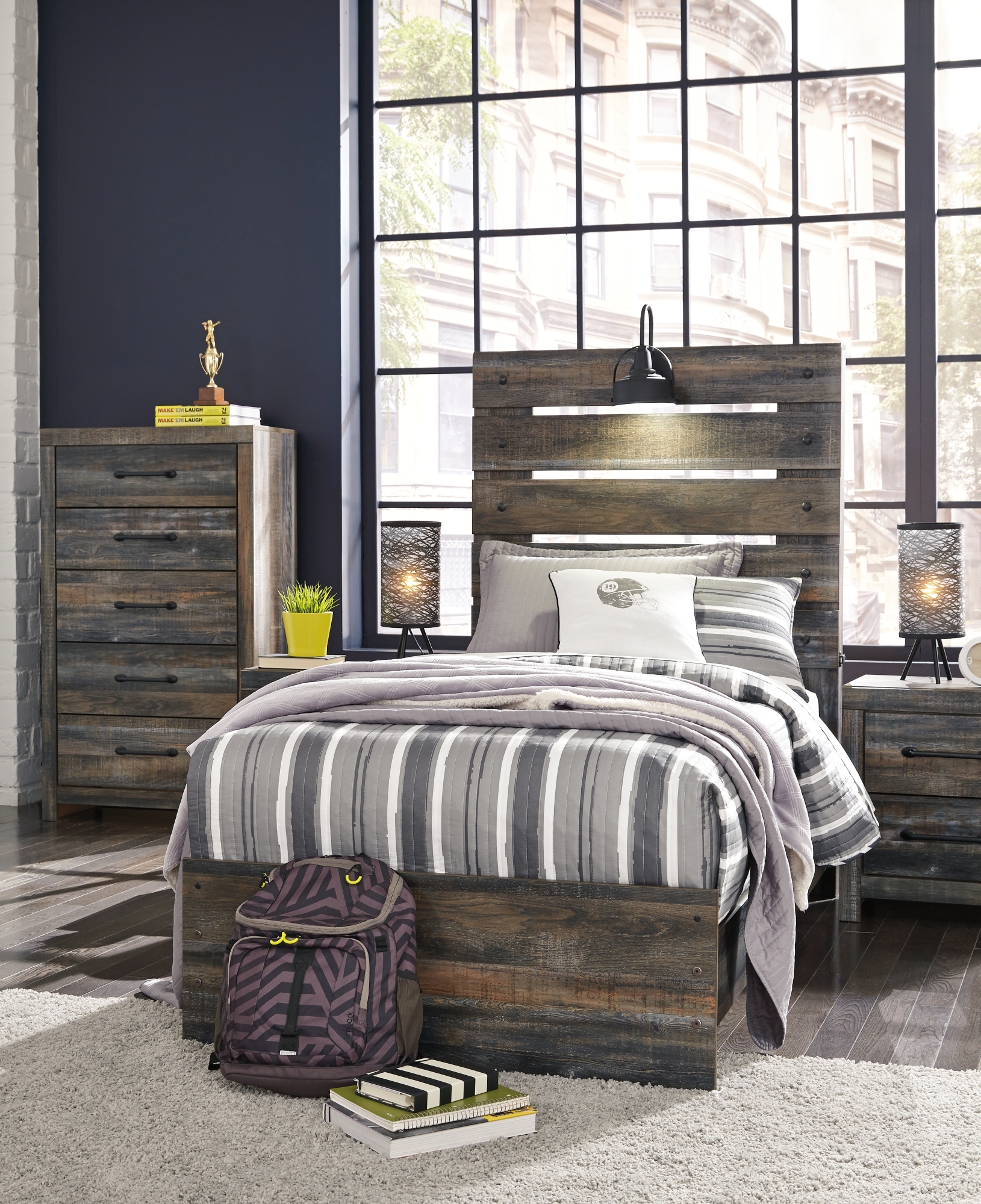 Signature Design by Ashley Drystan Twin Panel Bed