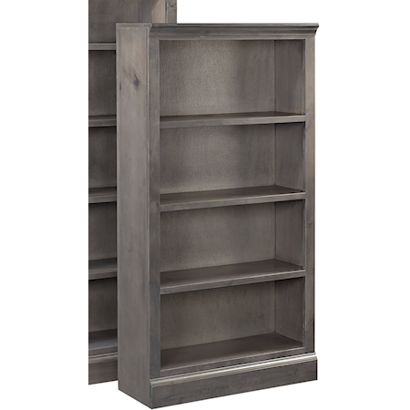 Transitional 48" Bookcase with 2 Fixed Shelves