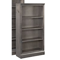 Transitional 48" Bookcase with 2 Fixed Shelves
