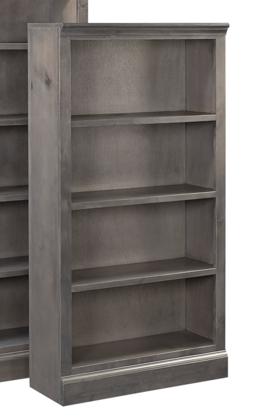 Transitional 48" Bookcase with 2 Fixed Shelves