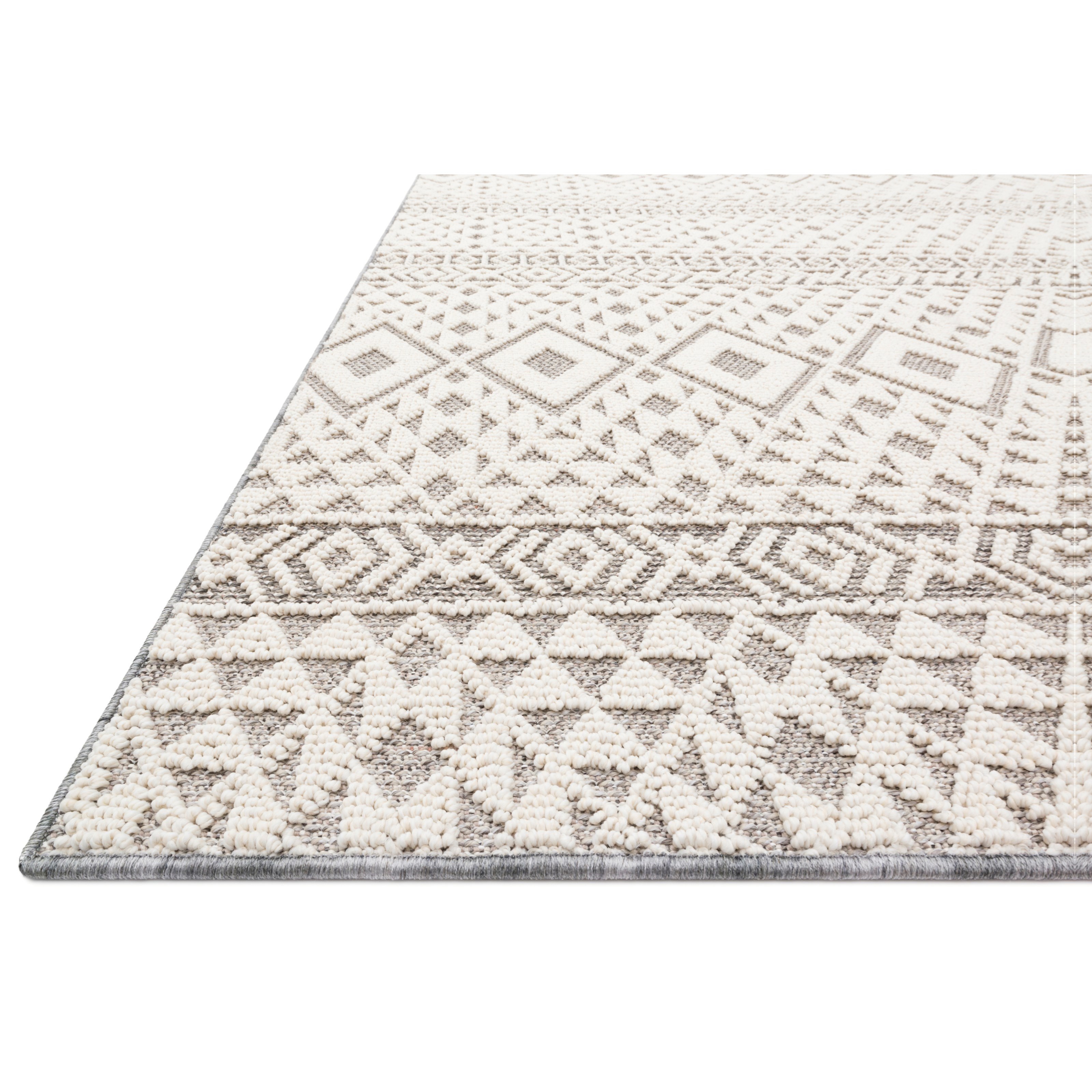 Loloi Rugs Cole 9'6" x 12'8" Silver / Ivory Rug