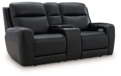 Power Reclining Loveseat With Console