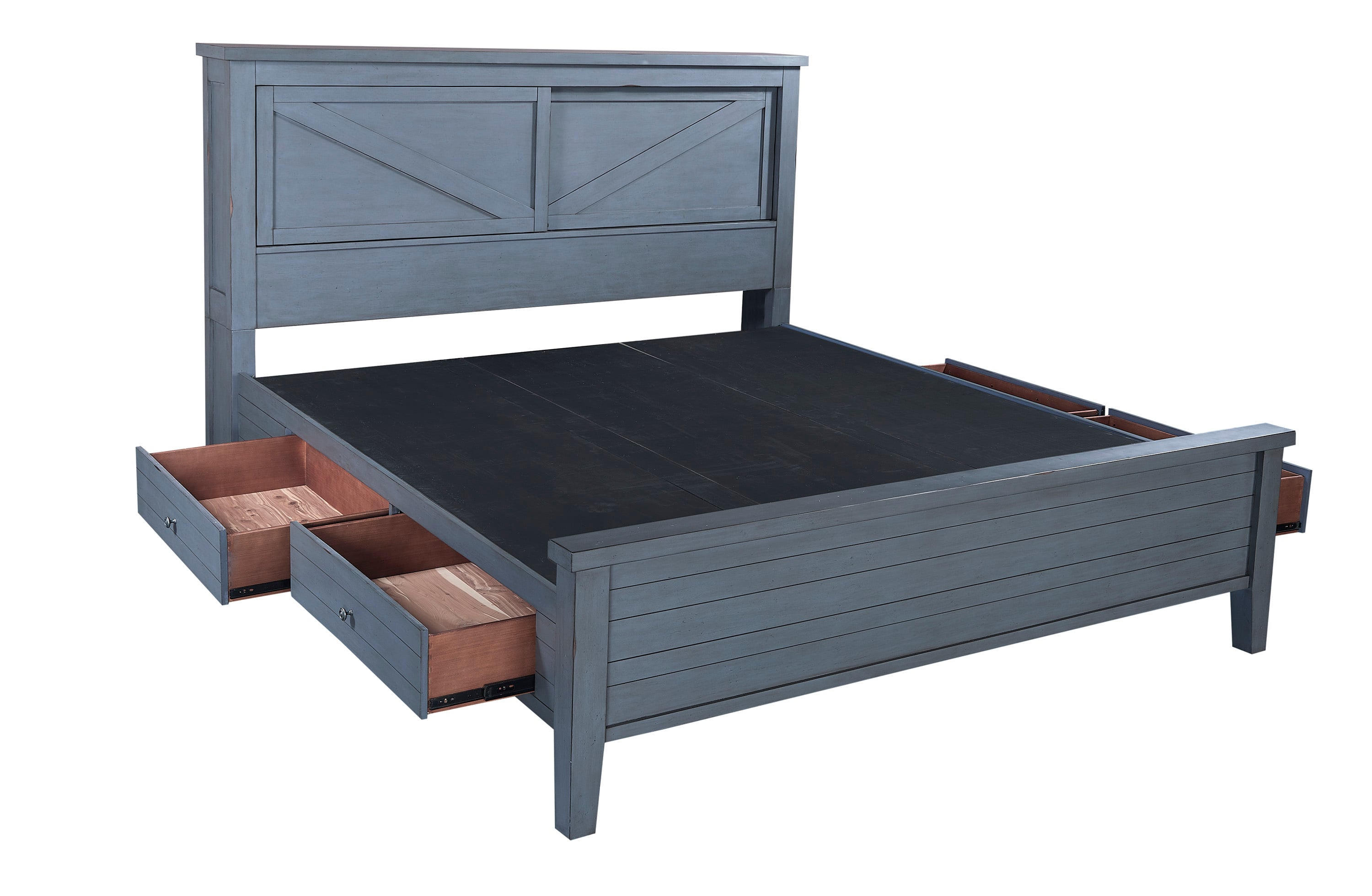 King Storage Bookcase Bed