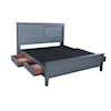 Aspenhome Pinebrook Queen Storage Bookcase Bed