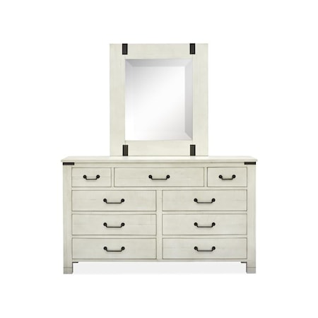 9-Dresser & Mirror Set