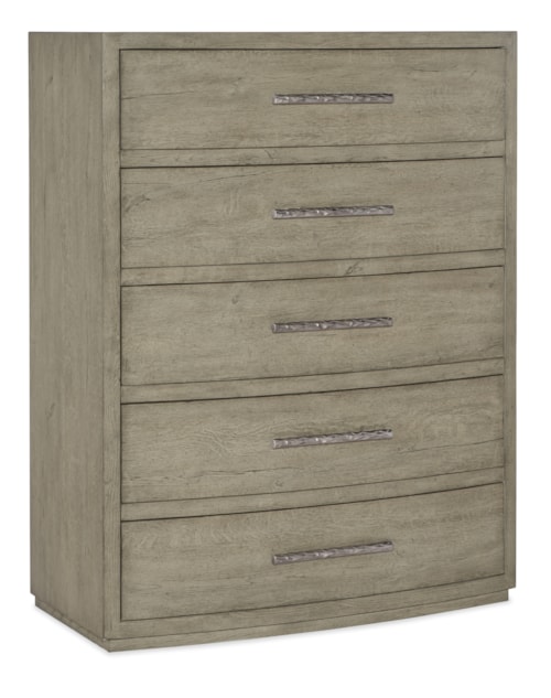 Casual 5-Drawer Chest with Felt and Cedar Lined Drawers