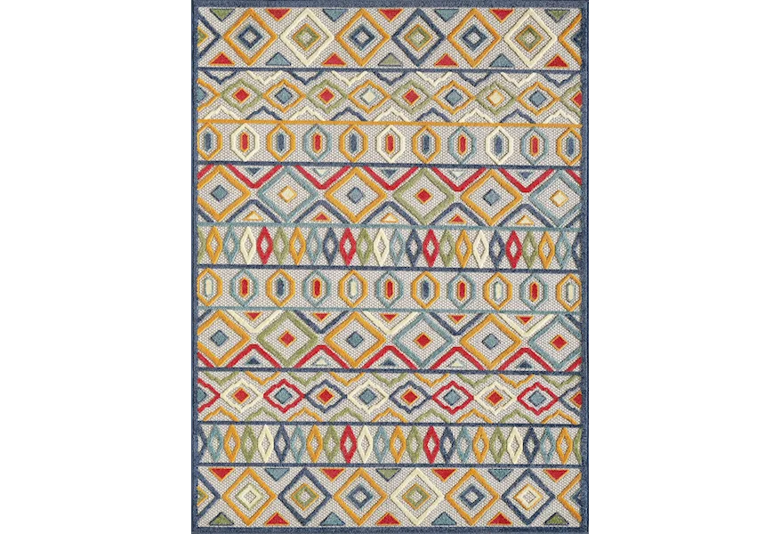 Calla Aztec 5' 3" x 7' Rug by Kas at Darvin Furniture