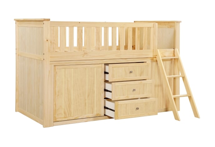 Homelegance Bartly Twin Low Loft Bunk