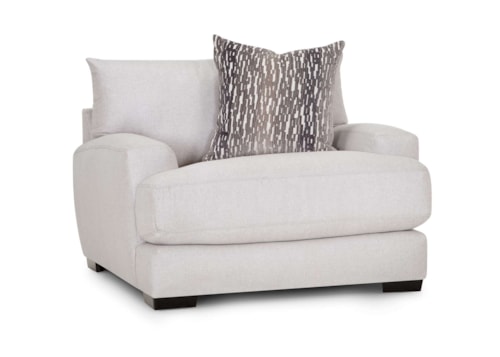 Contemporary Chair & A Half with Reversible Cushions