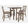 Jofran Eastern Tides 5 Piece Counter Table and Stool Set