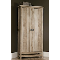 Farmhouse 2-Door Storage Cabinet with Adjustable Shelving