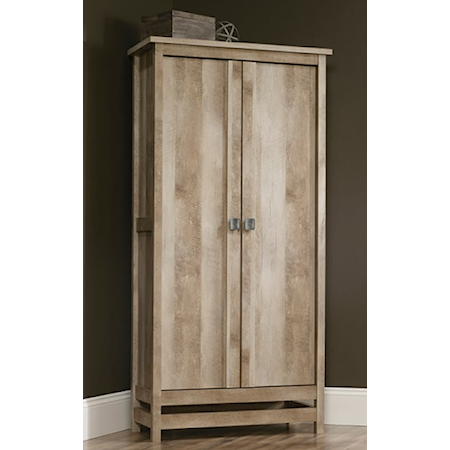 Farmhouse 2-Door Storage Cabinet with Adjustable Shelving