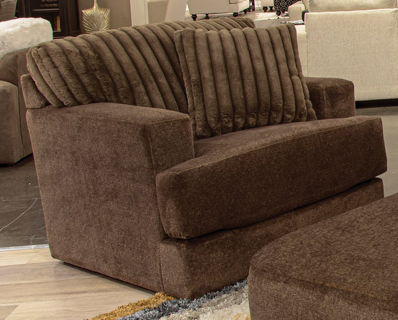 Accent Chair with Channel Tufting