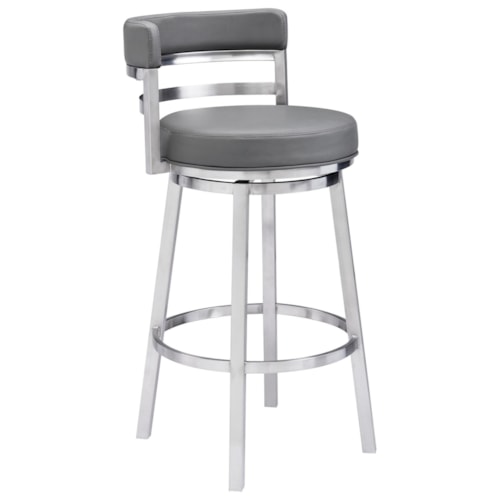 Transitional 30" Swivel Bar Stool