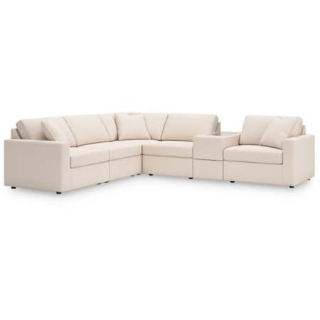 6-Piece Sectional Console