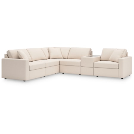 6-Piece Sectional Console