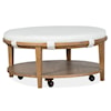 Magnussen Home Lindon Occasional Tables Round Cocktail Table