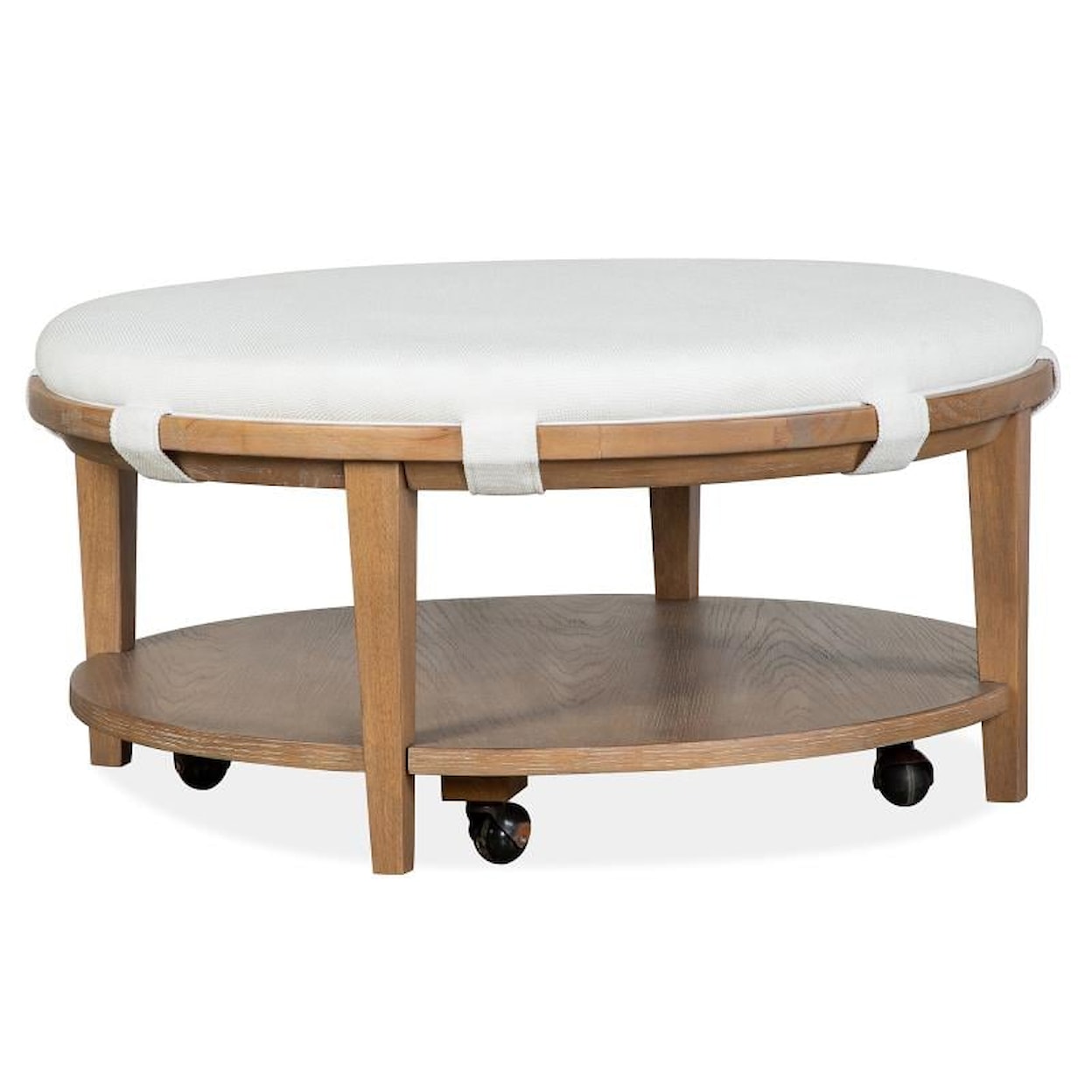 Magnussen Home Lindon Occasional Tables Round Cocktail Table