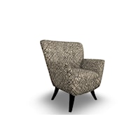 Contemporary Stationary Accent Chair with Splayed Legs