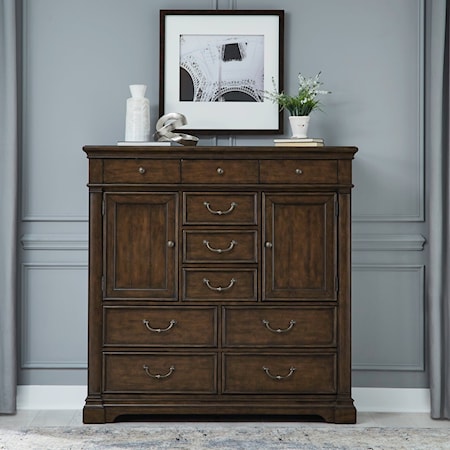 10-Drawer Bedroom Chest with Doors