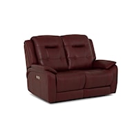Valour Casual Power Reclining Loveseat with Power Headrest and Lumbar