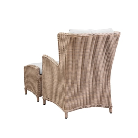 Biscayne Lounge Chair with Footstool