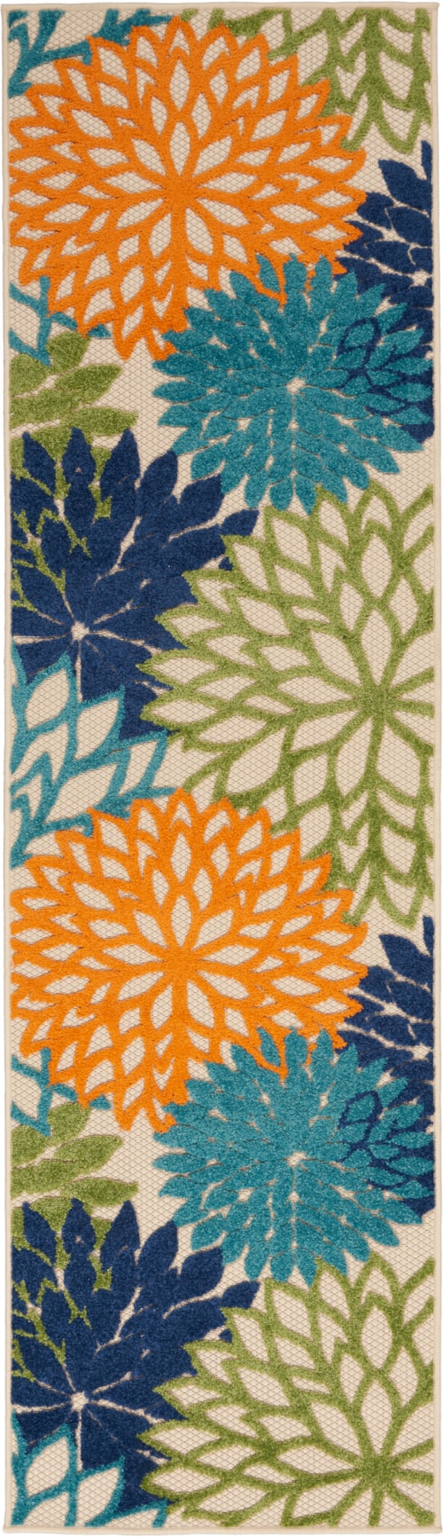 2'3" x 10' Multicolor Runner Rug