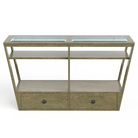 2-Drawer Rectangular Sofa Table