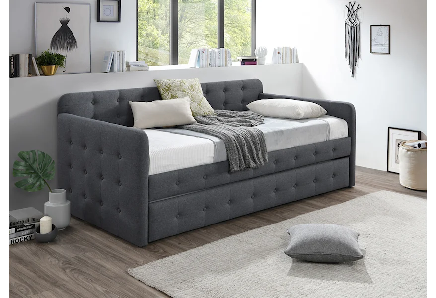 Haven Haven Daybed Arm Grey by Crown Mark at Bullard Furniture