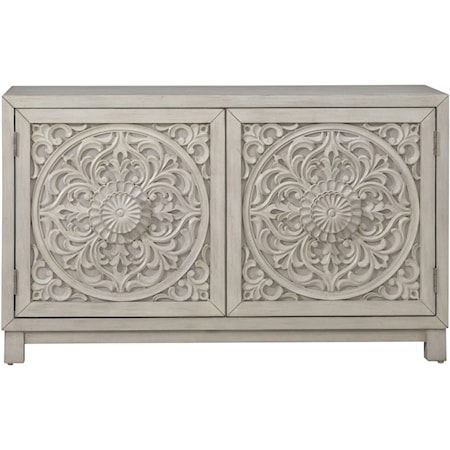 Global 2-Door Accent Cabinet with Wire Mangement